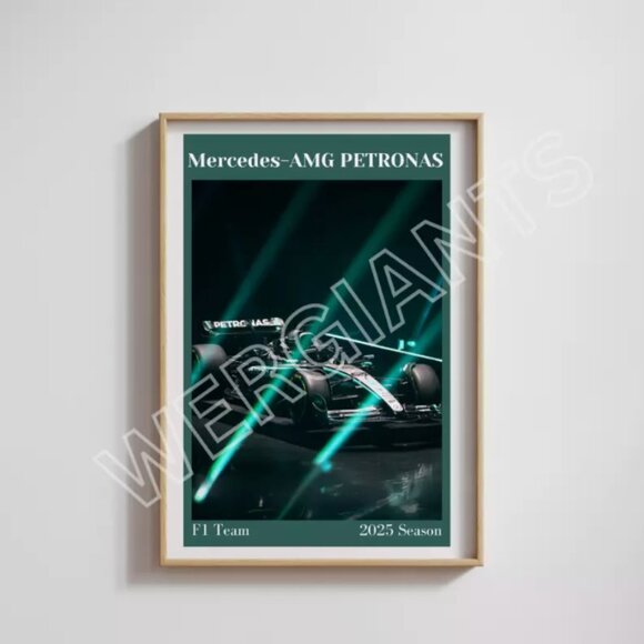 Mercedes-AMG PETRONAS F1 Team 2025 Season Print 11x17 - Picture 1 of 2